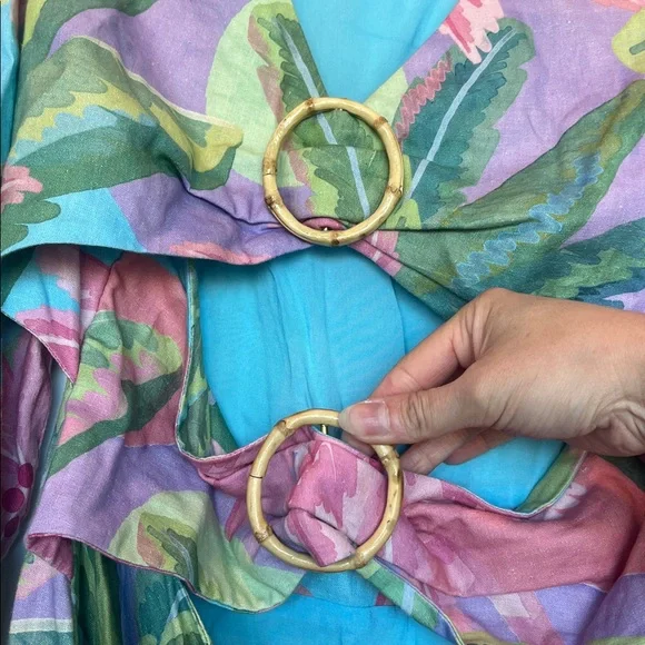 Farm Rio Beach Vibe Mini Dress M - Picture 7 of 9